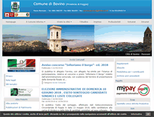 Tablet Screenshot of comune.bovino.fg.it